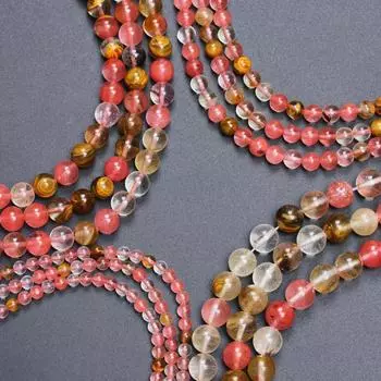 Натуральные очаровательные аксессуары, 20-40 шт., гладкие круглые свободные бусины, женские подарки, бусины для изготовления ювелирных изделий, модные аксессуары для браслетов с подвесками для девочек 30Pcs 6mm