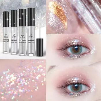 Натуральные осветляющие водостойкие жидкие тени для век Sleeper Silkworm Eye Makeup Жемчужный блеск Стойкий макияж студентка женский макияж 1#