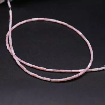 Натуральные пресноводные бусины в виде ракушек, окрашенные длинные трубчатые изолирующие бусины для изготовления ювелирных изделий, ожерелье, браслет, серьги, аксессуар 3x6mm