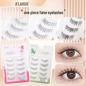 Натуральные пучковые нижние накладные ресницы с небольшим пламенным дизайном Aries 24P