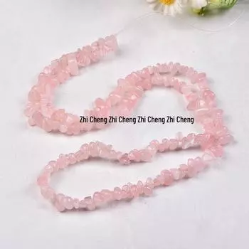 Натуральные разноцветные хрустальные бусины из крошки - Агат, Халцедон, Флюорит, Гранат