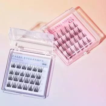 Натуральные ресницы манга, очаровательные накладные ресницы, супер мягкие сегментированные накладные ресницы для новичков styleA