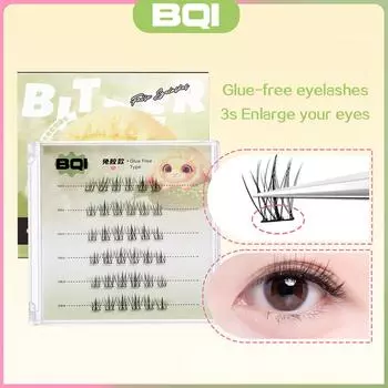 Натуральные самоклеящиеся накладные ресницы 36 пучков одиночные пучковые ленивые накладные ресницы без клея LC C завитые 10-13 мм