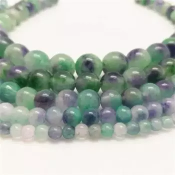 Натуральные светло-зеленые фиолетовые бусины из халцедона своими руками для изготовления ювелирных изделий из браслета и ожерелья 4mm-80pcs