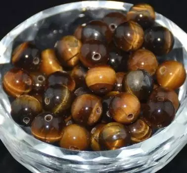 Натуральные свободные бусины из желтого тигрового глаза с камнем, размер 4 мм, 6 мм, 8 мм, 10 мм для изготовления ювелирных изделий 6