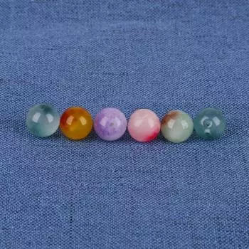 Натуральные свободные красочные нефритовые круглые бусины для изготовления ювелирных изделий DIY браслет-подвеска 6/8/10 мм 8mm фиолетовый