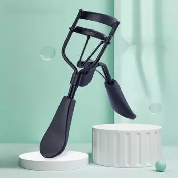 Натуральные трехмерные щипцы для завивки ресниц из нержавеющей стали, широкий угол, прочная форма, удобный завиток, косметический макияж, вспомогательный инструмент для накладных ресниц чёрный