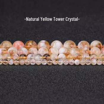 Натуральные желтые бусины из цитрина для изготовления браслетов и ожерелий своими руками