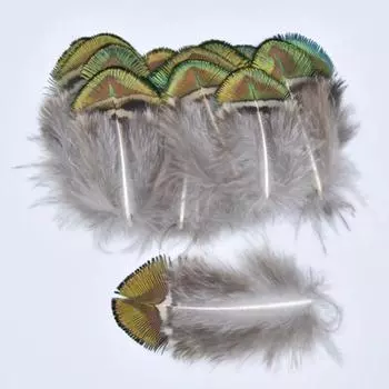 Натуральные золотые перья павлина 3-7 см 1-3 дюйма, перья фазана для украшения поделок, плюмы, карнавальные перья плюмы, верхние ювелирные изделия, сделай сам, 20 шт. 20pcs