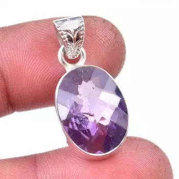 Натуральный александрит, драгоценный камень, стерлинговое серебро 925 пробы, подарочный кулон 1,25 дюйма s8A42
