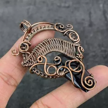 Натуральный аметист, драгоценный камень, медная проволока, подарочная ювелирная подвеска 2,84 дюйма, n7J55