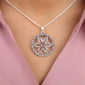 Натуральный Аметрин Драгоценный Камень 925 Стерлинговое Серебро Ювелирные Изделия Ручной Работы Бохо Подвеска 1.48 CP-29-24