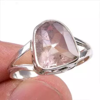 Натуральный аметрин драгоценный камень ручная работа 925 чистое серебро ювелирное кольцо размер 9 T9Y78