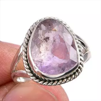 Натуральный аметрин драгоценный камень ручная работа 925 чистое серебро ювелирное кольцо размер 6.5 U2E72