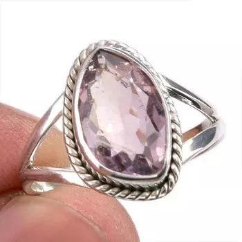 Натуральный аметрин драгоценный камень ручная работа 925 чистое серебро ювелирное кольцо размер 9.5 u0j27