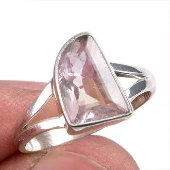 Натуральный аметрин драгоценный камень ручная работа 925 чистое серебро ювелирное кольцо размер 8 U6Y31