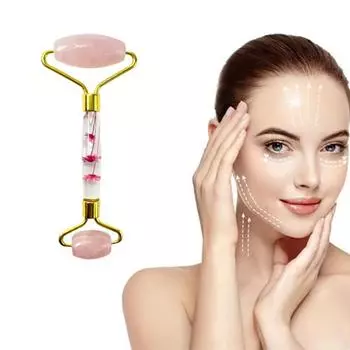 Натуральный антивозрастной нефритовый роликовый массажер против морщин для красоты лица