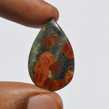 Натуральный арахисовый обсидиан драгоценный камень, оптовый арахисовый обсидиан кабошон, плоская задняя часть, для художественного творчества своими руками, 16 карат грушевидной формы, 30x19x3,5 мм 30x19x3.5 MM разноцветный