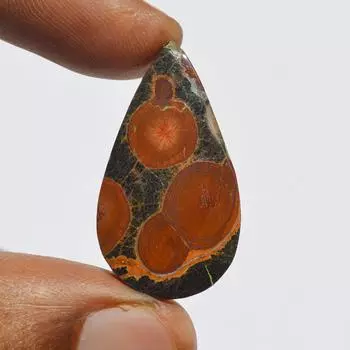 Натуральный арахисовый обсидиан драгоценный камень, оптовый арахисовый обсидиан кабошон, плоская задняя часть, для художественного творчества своими руками, 17 карат грушевидной формы, 32x18x4 мм 32x18x4 MM разноцветный