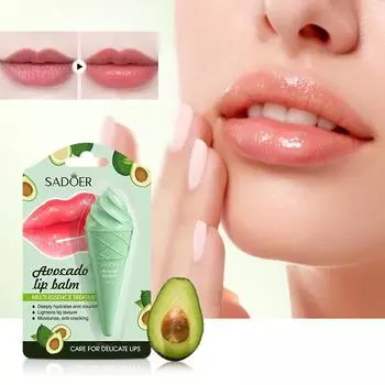 Натуральный бальзам для губ с авокадо для максимального ухода за губами и защиты от растрескивания и сухости 6g