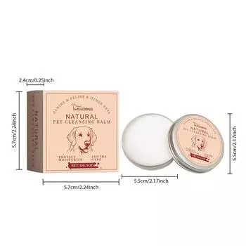 Натуральный бальзам для удаления слезных пятен Yegbong, крем для влажных салфеток для глаз на растительной основе для собак и кошек, снимает выделения из глаз, снимает слизь с глаз 30g