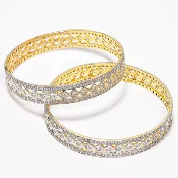 Натуральный белый топаз, драгоценный камень, серебро 925 пробы, позолоченный ювелирный браслет-манжета J5o07