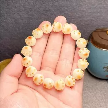 Натуральный браслет Bodhi в виде кошачьей лапы для женщин и девочек, подарок на день рождения, милая бусина, счастливый эмоционально стабильный браслет