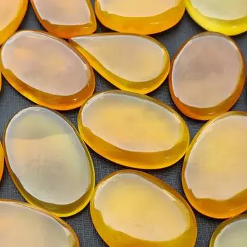 Натуральный целебный прозрачный желтый оникс, кабошон, партия драгоценных камней, партия драгоценных камней, желтый драгоценный камень оникс, смешанная форма любого размера. 100 Carat Yellow Onyx Lot