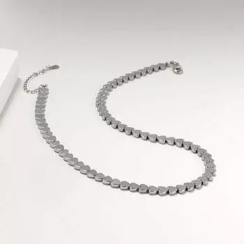 Натуральный черный желчный камень магнит персиковое сердце бисерное ожерелье женские легкие роскошные модные хип-хоп модные аксессуары не выцветают летом