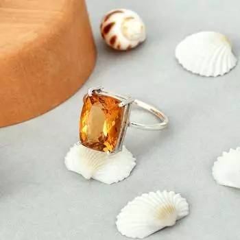 Натуральный цитрин, окто-драгоценный камень, кольцо из стерлингового серебра 925 пробы, 8 подарочное кольцо из США 8 US
