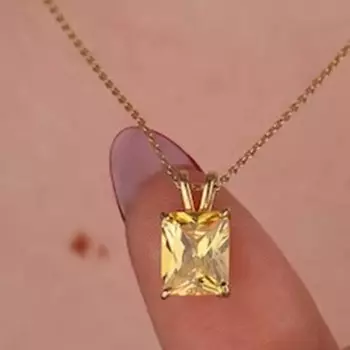 Натуральный цитрин, ожерелье из стерлингового серебра 925 пробы, женские украшения, ожерелье из желтого золота, подарок на свадьбу, ювелирные изделия в стиле бохо 18 inch