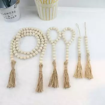 Натуральный цвет дерева Изготовление ювелирных изделий Деревянные бусины ручной работы Круглые DIY аксессуары 8-20 мм Браслет Украшение для дома 18mm