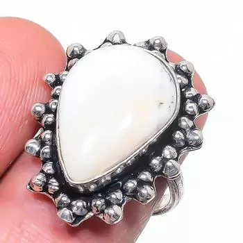 Натуральный дендрит опал драгоценный камень 925 стерлингового серебра ювелирное кольцо размер 8 I1m42
