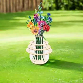 Натуральный держатель для цветов, украшение ручной работы, стойка для растений для гостиной дома Wooden