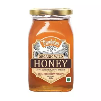 Натуральный дикий мед (500 г), Organic Wild Honey, Truefarm