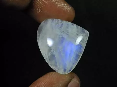 Натуральный дождевой лунный камень огненный кристалл груша кабошон россыпью драгоценный камень 22X26X8MM SK-905