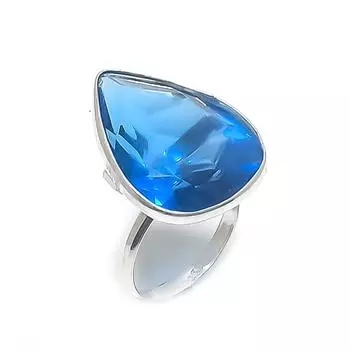 Натуральный драгоценный камень аметист шалфей 925 пробы ювелирное кольцо размер 7 N8g94