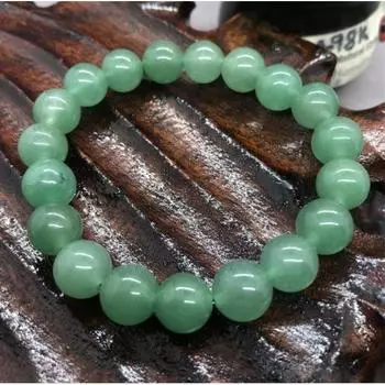 Натуральный драгоценный камень для женщин и мужчин зеленый авантюрин манжеты браслет-браслет 6mm