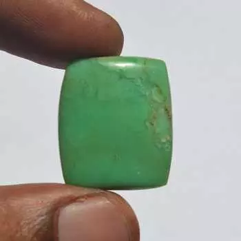 Натуральный драгоценный камень хризопраз кабошон 27 карат размер 24x21 мм прямоугольная форма, изготовление ювелирных изделий ремесло поставки 24x21 MM зелёный