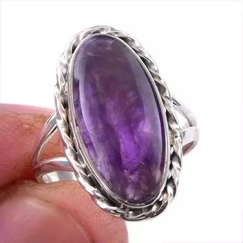 Натуральный драгоценный камень какоксенит 925 пробы, ювелирное кольцо из стерлингового серебра, размер 8 W2S79