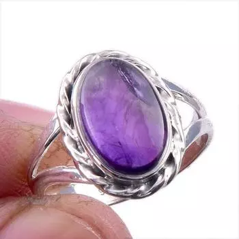 Натуральный драгоценный камень какоксенит 925 пробы, ювелирное кольцо из стерлингового серебра, размер 7 t9P67