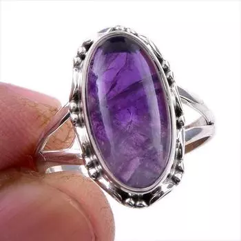 Натуральный драгоценный камень какоксенит 925 пробы, ювелирное кольцо из стерлингового серебра, размер 9 B9k08