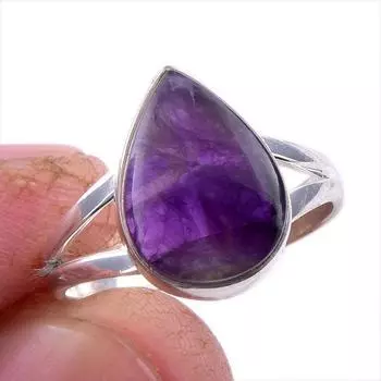 Натуральный драгоценный камень какоксенит 925 пробы, ювелирное кольцо из стерлингового серебра, размер 7 F0d99