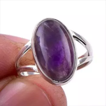 Натуральный драгоценный камень какоксенит 925 пробы, ювелирное кольцо из стерлингового серебра, размер 6 I9N44