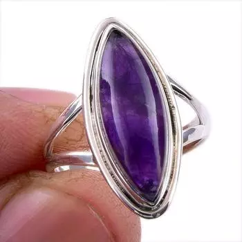 Натуральный драгоценный камень какоксенит 925 пробы, ювелирное кольцо из стерлингового серебра, размер 6,5 l8o43