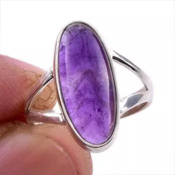 Натуральный драгоценный камень какоксенит 925 пробы, ювелирное кольцо из стерлингового серебра, размер 6 I2m33