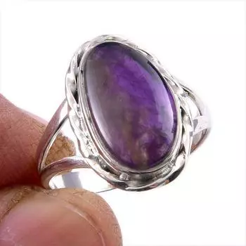 Натуральный драгоценный камень какоксенит из стерлингового серебра 925 пробы, размер ювелирного кольца 9 n7J36