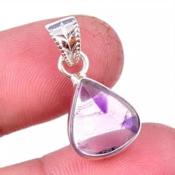 Натуральный драгоценный камень какоксенит, стерлинговое серебро 925 пробы, ювелирный кулон 1,25 дюйма q3O96