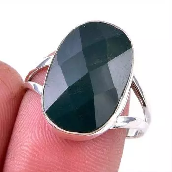 Натуральный драгоценный камень кровавик 925 пробы цельное ювелирное кольцо из стерлингового серебра размер 9 z4Y01