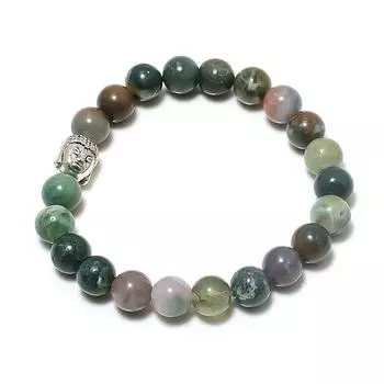 Натуральный драгоценный камень-кровавый камень, регулируемый браслет ручной работы r1l82